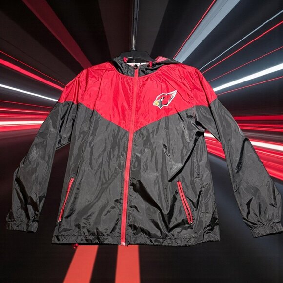 Arizona Cardinals NFL Team Apparel Lightweight Windbreaker Jacket M - Picture 1 of 6